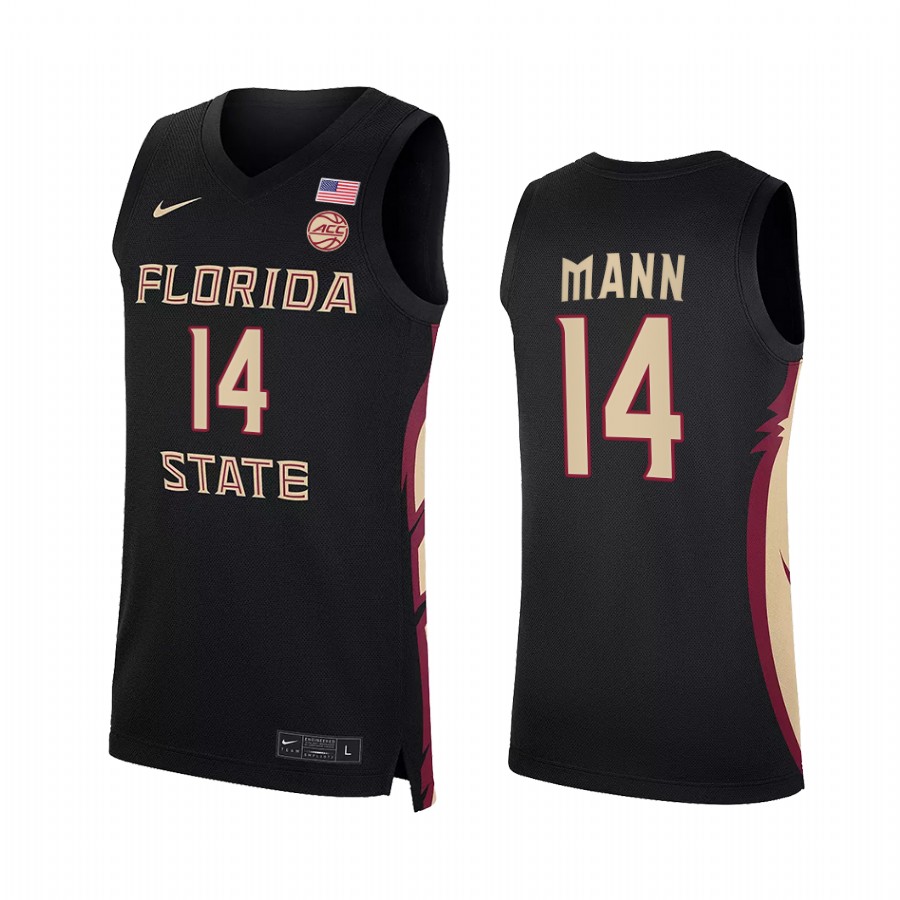 Terance Mann Florida State Seminoles Black Jersey College  NBA Alumni