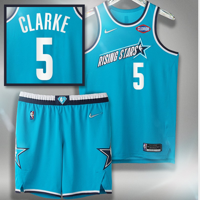 Terrence Clarke 2022 NBA Rising Stars Kentucky Jersey Blue Honor NBA Prospect Dratf Uniform