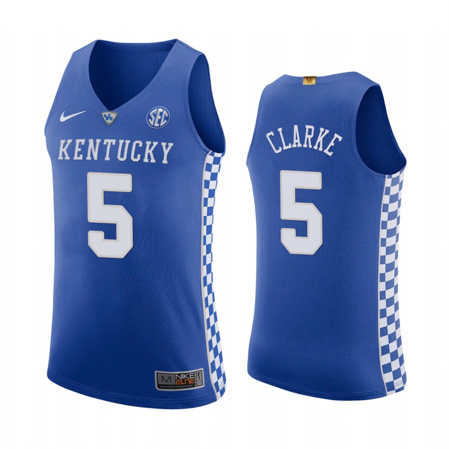 Terrence Clarke Kentucky Wildcats Royal Jersey RIP NCAA Star