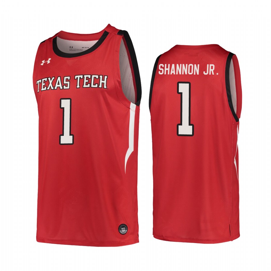 Terrence Shannon Jr. Texas Tech Red Raiders #1  College  Jersey - Red