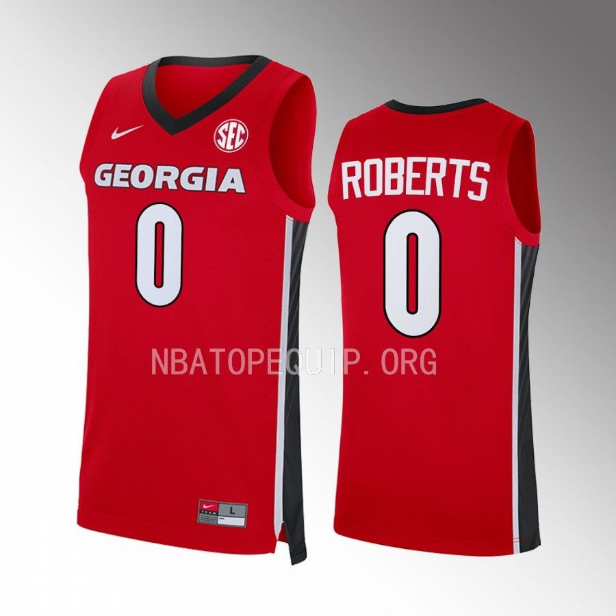 Terry Roberts Georgia Bulldogs Red Jersey 2022-23 Away