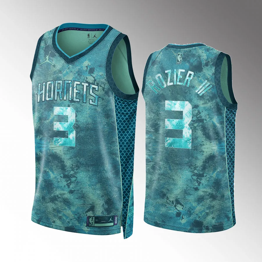 Terry Rozier III 2023 Select Series Charlotte Hornets #3 Teal Jersey Camo