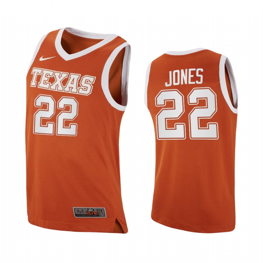 Texas Longhorns Kai Jones Orange  2020-21 College  Jersey