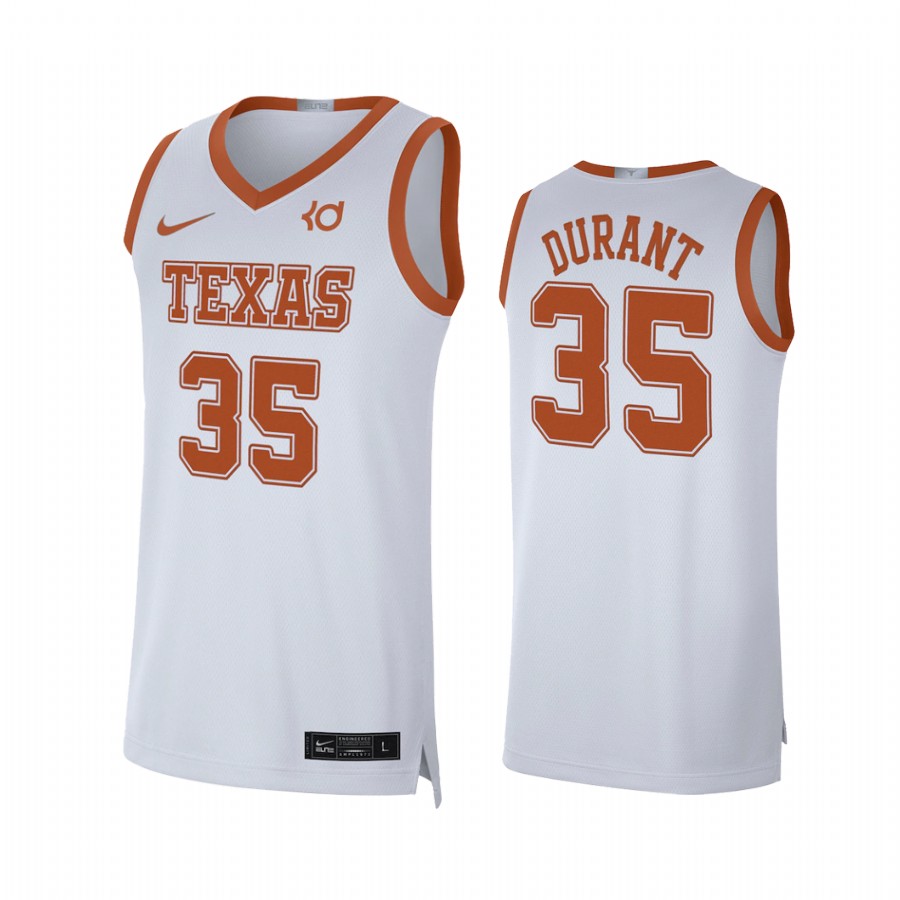 Texas Longhorns Kevin Durant Alumni Player Limited Jersey White College