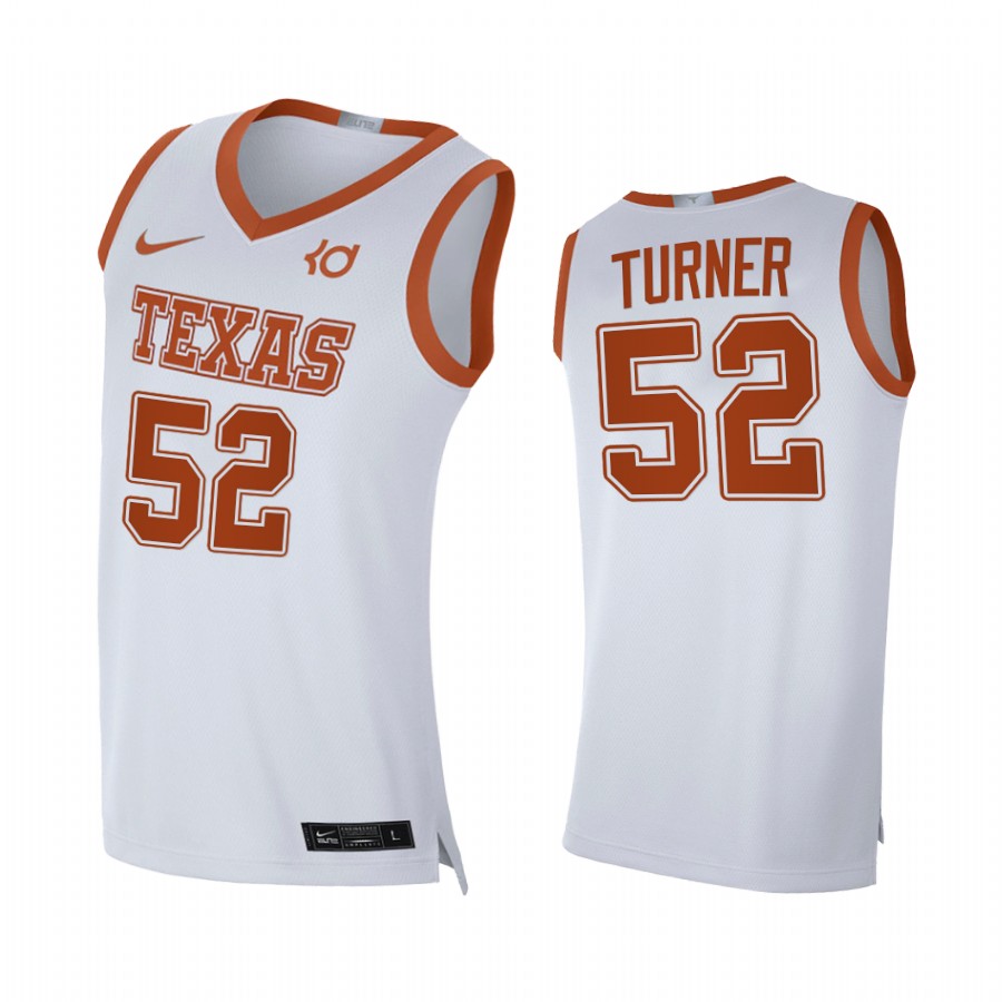 Texas Longhorns Myles Turner White Alumni Player Limited Jersey