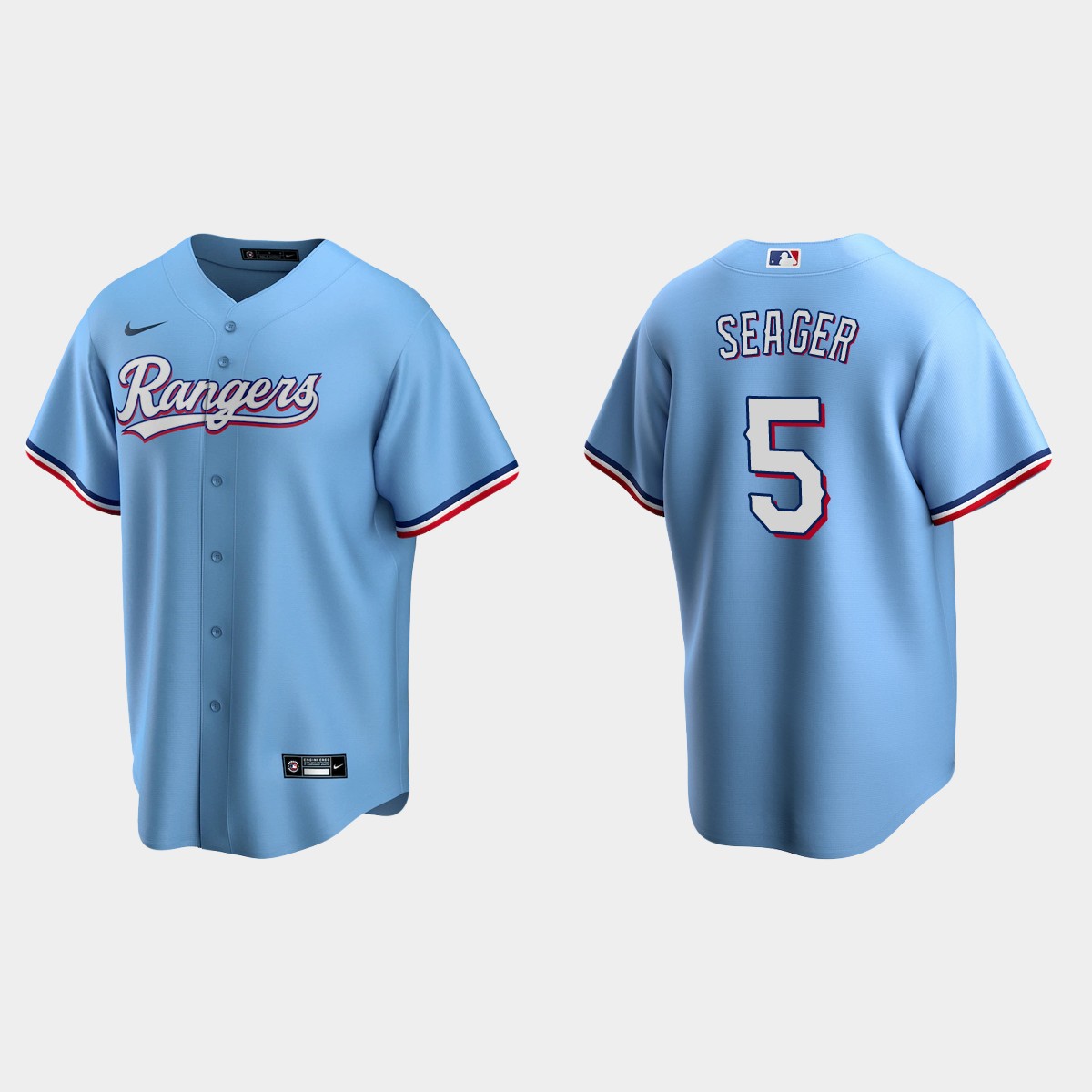 Texas Rangers Corey Seager Alternate Jersey - Light Blue