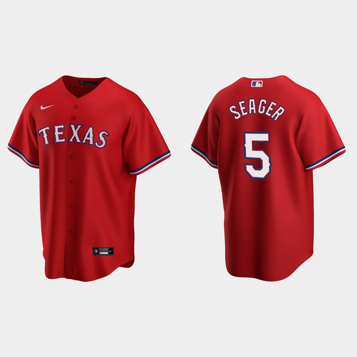 Texas Rangers Corey Seager Alternate Jersey - Red