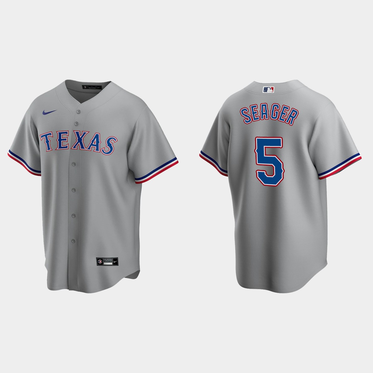 Texas Rangers Corey Seager Road Jersey - Gray
