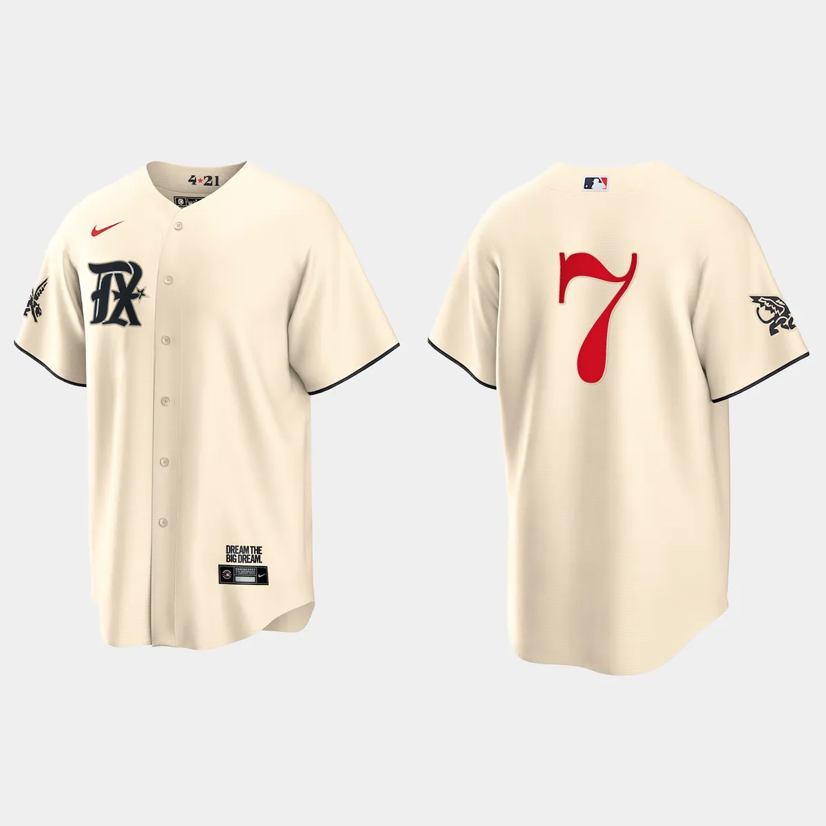 Texas Rangers Ivan Rodriguez 2023 City Connect Jersey - Cream