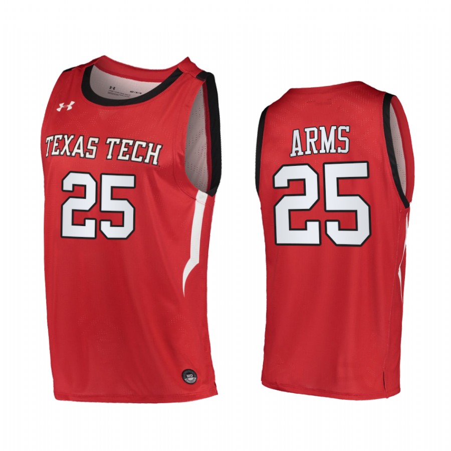 Texas Tech Red Raiders Adonis Arms Jersey 2022 College  Red  Uniform