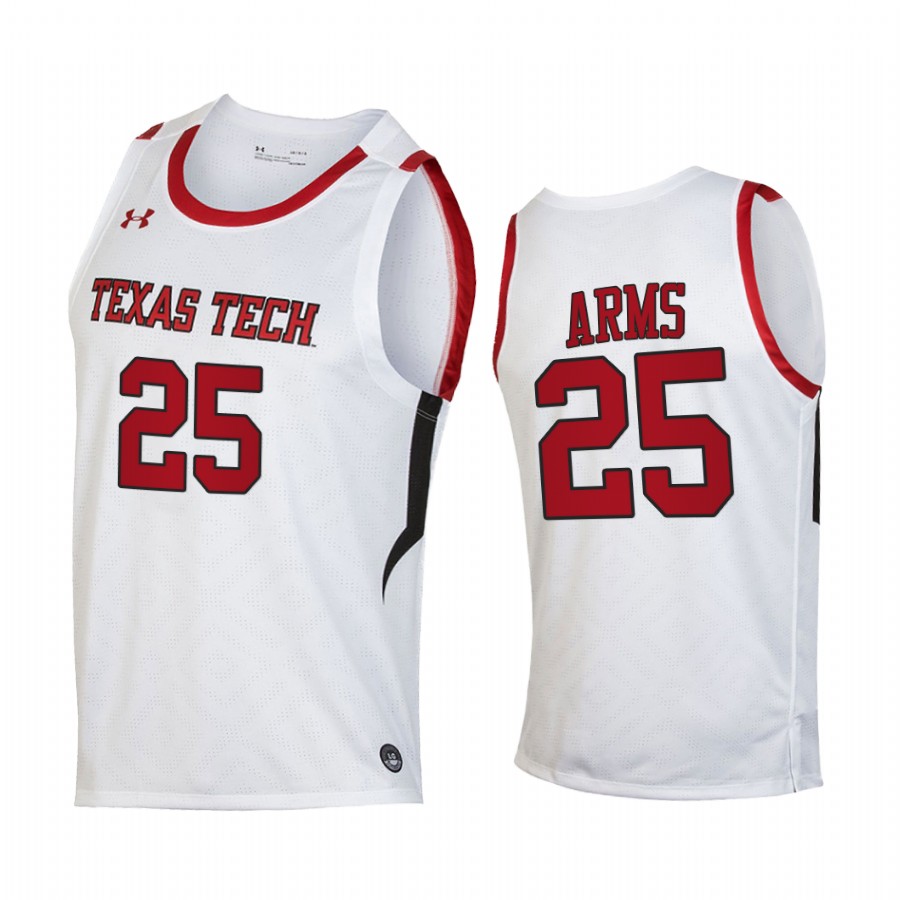 Texas Tech Red Raiders Adonis Arms Jersey 2022 College  White  Uniform
