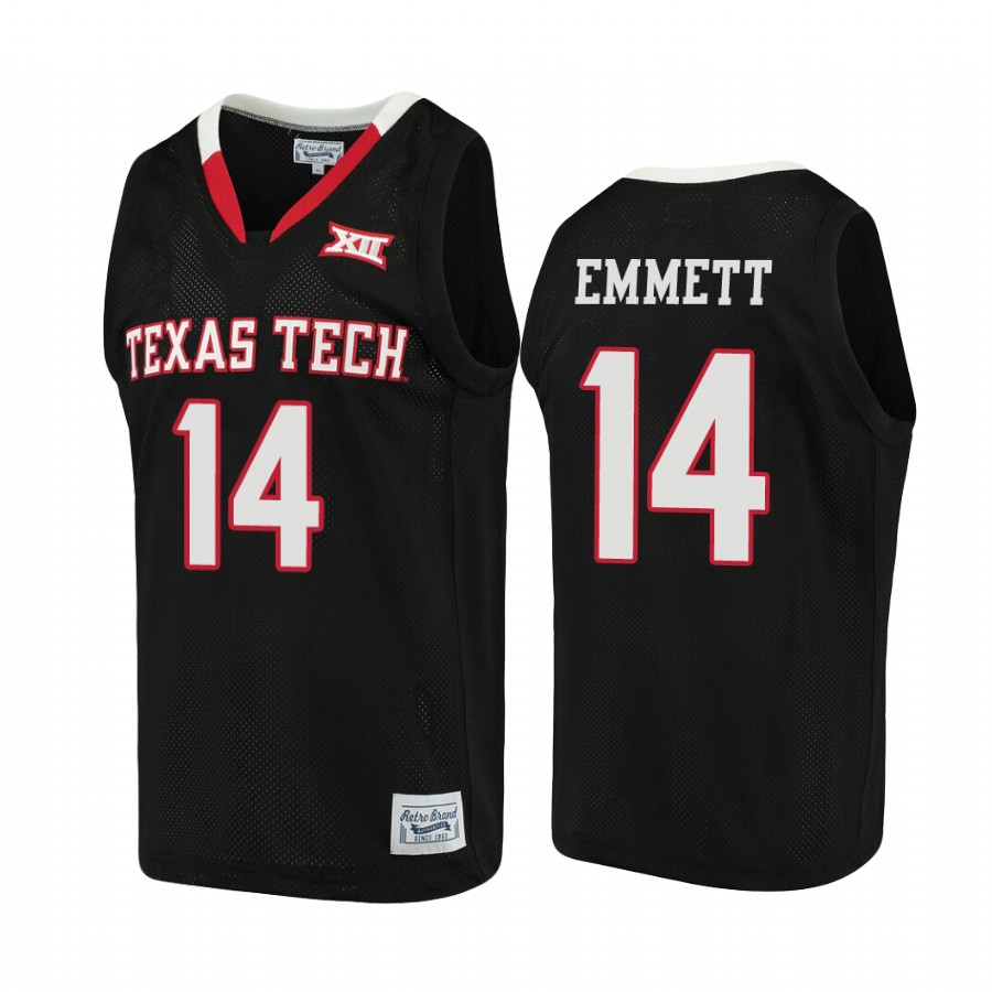 Texas Tech Red Raiders Andre Emmett Alumni Jersey Black NCAA