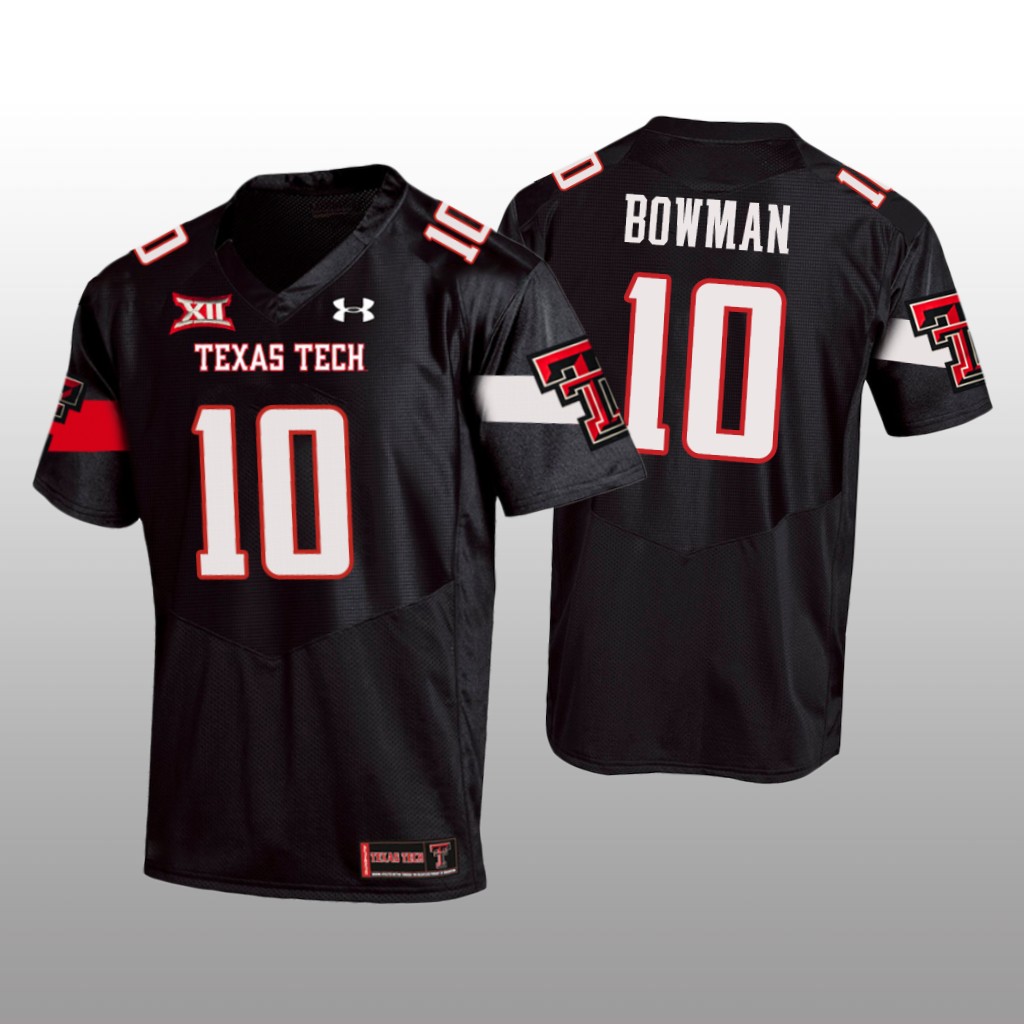 Texas Tech Red Raiders Black 2020   Alan Bowman Jersey