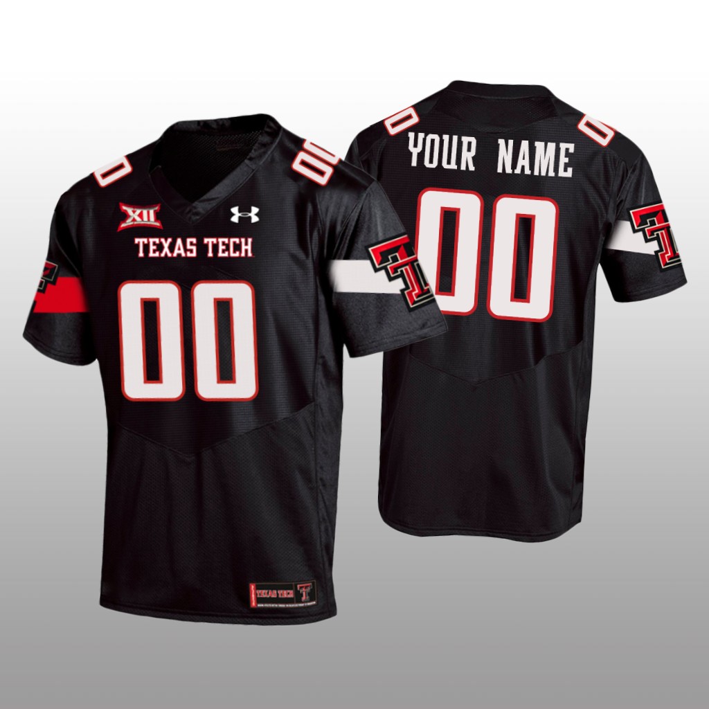 Texas Tech Red Raiders Black 2020   Custom Jersey