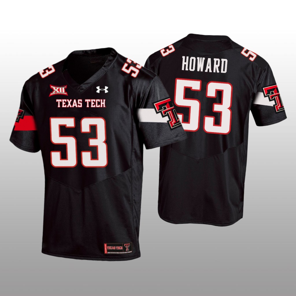 Texas Tech Red Raiders Black 2020   Eli Howard Jersey