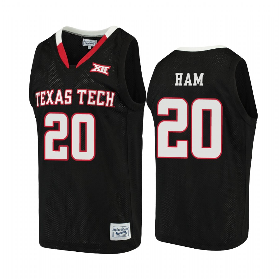Texas Tech Red Raiders Darvin Ham Alumni Jersey Black NCAA