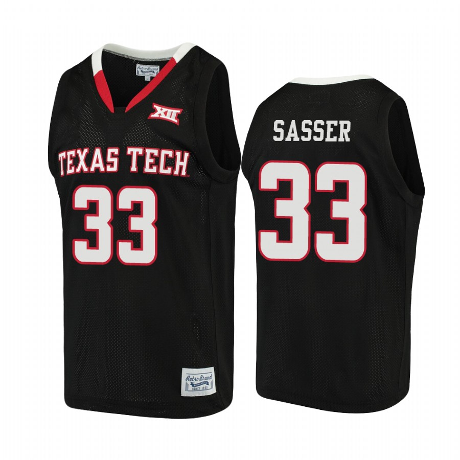 Texas Tech Red Raiders Jason Sasser Alumni Jersey Black NCAA
