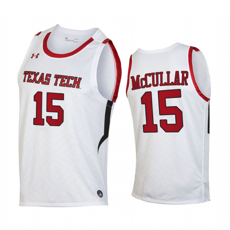 Texas Tech Red Raiders Kevin McCullar Jersey 2022 College  White  Uniform