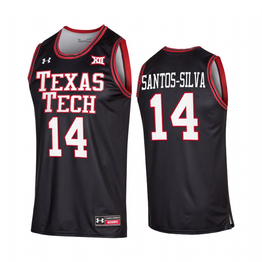 Texas Tech Red Raiders Marcus Santos-Silva Jersey 2022 College  Black Uniform