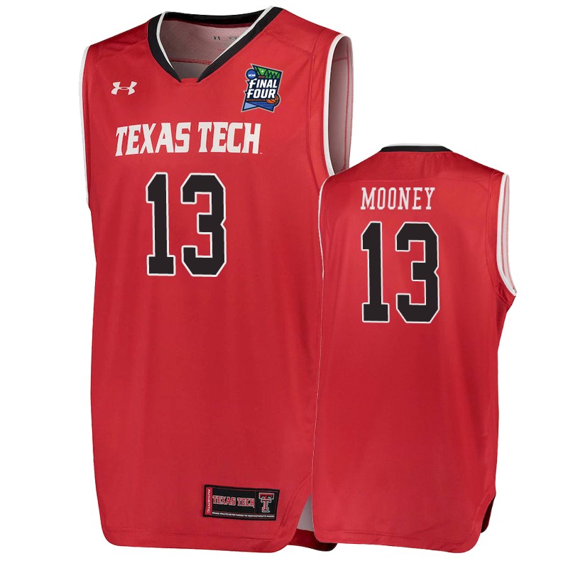 Texas Tech Red Raiders Matt Mooney #13 Red 2019 Final-Four  Jersey