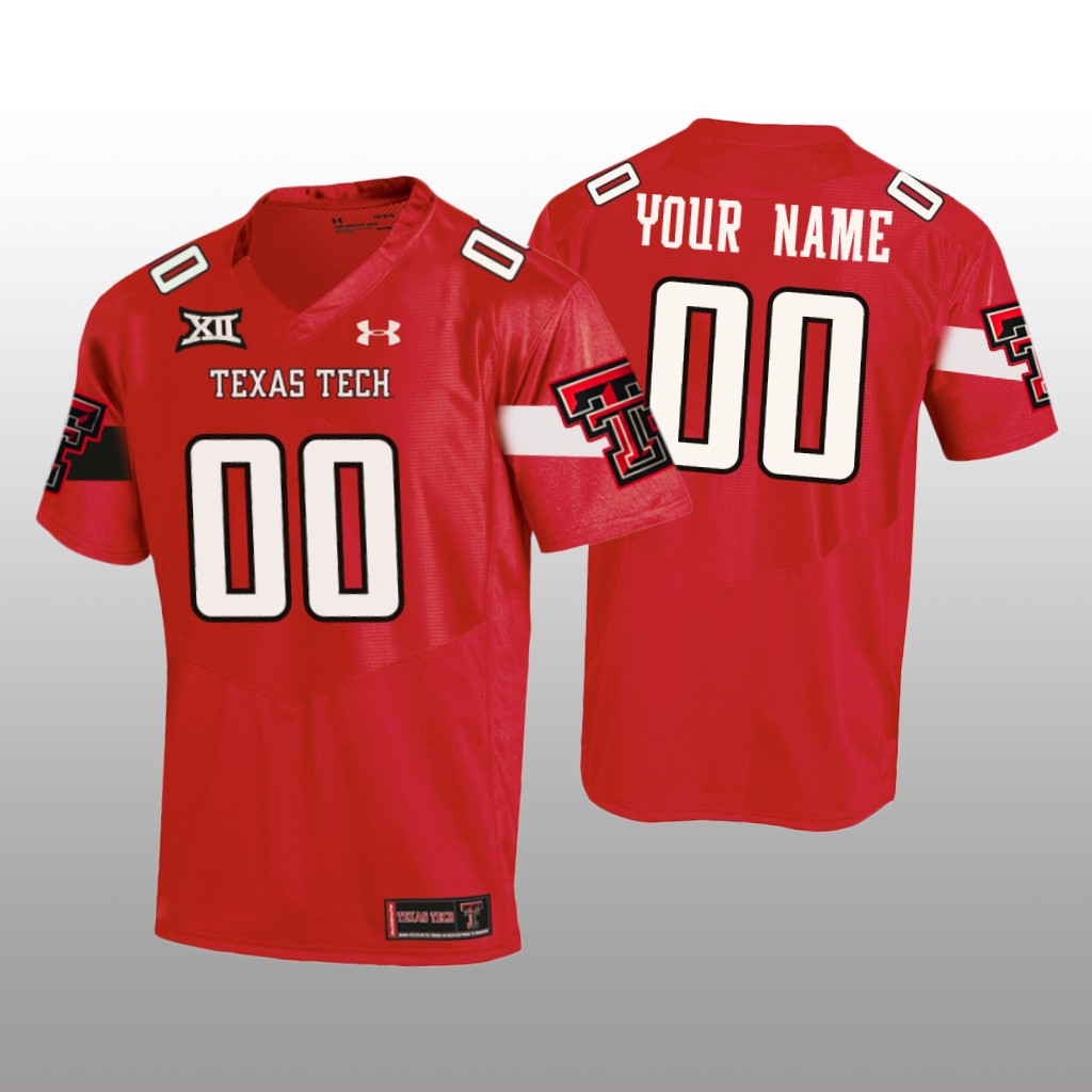 Texas Tech Red Raiders Red 2020   Custom Jersey