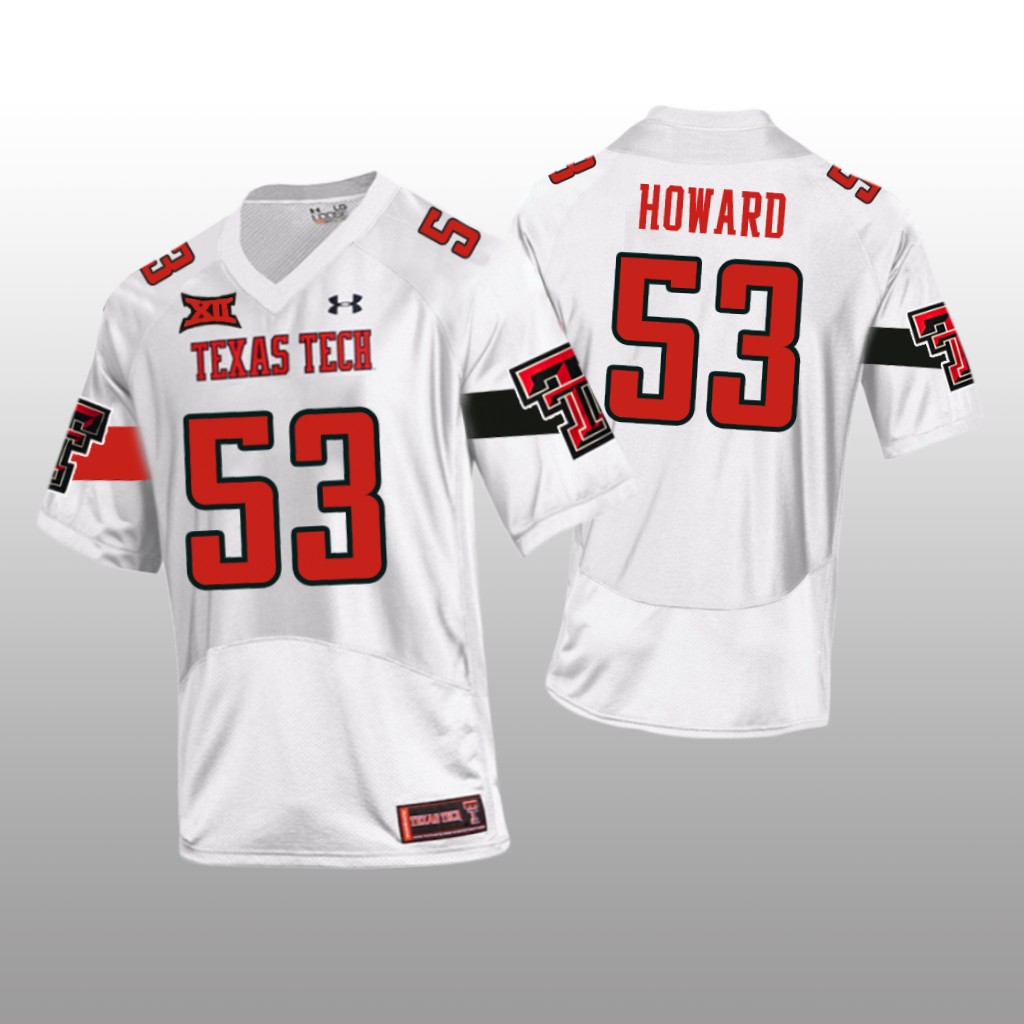 Texas Tech Red Raiders White 2020   Eli Howard Jersey