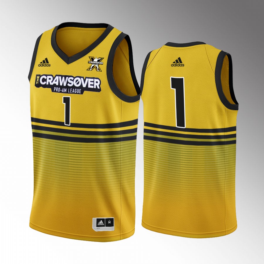 The CrawsOver Pro-Am Chet Holmgren Oklahoma City Thunder Gold #1 Jersey Seattle 2022