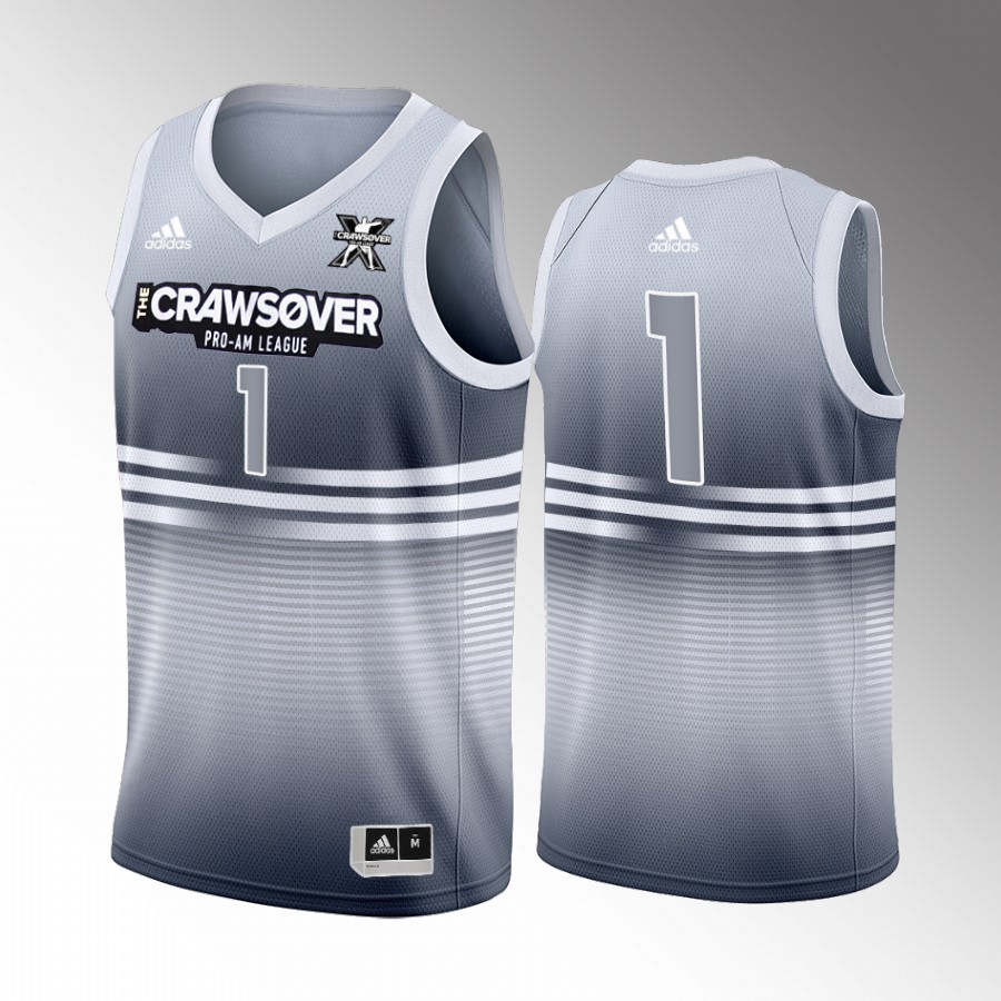 The CrawsOver Pro-Am Chet Holmgren Oklahoma City Thunder Gray #1 Jersey Seattle 2022