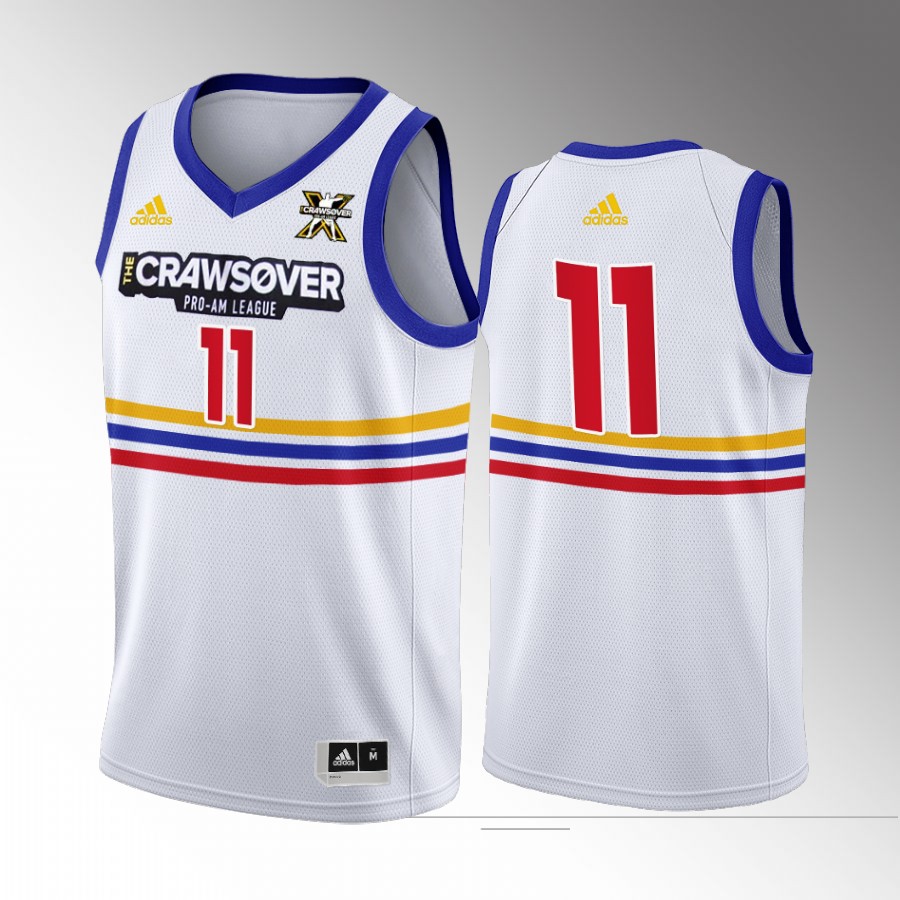 The CrawsOver Pro-Am Trae Young Atlanta Hawks White #11 Jersey Seattle 2022