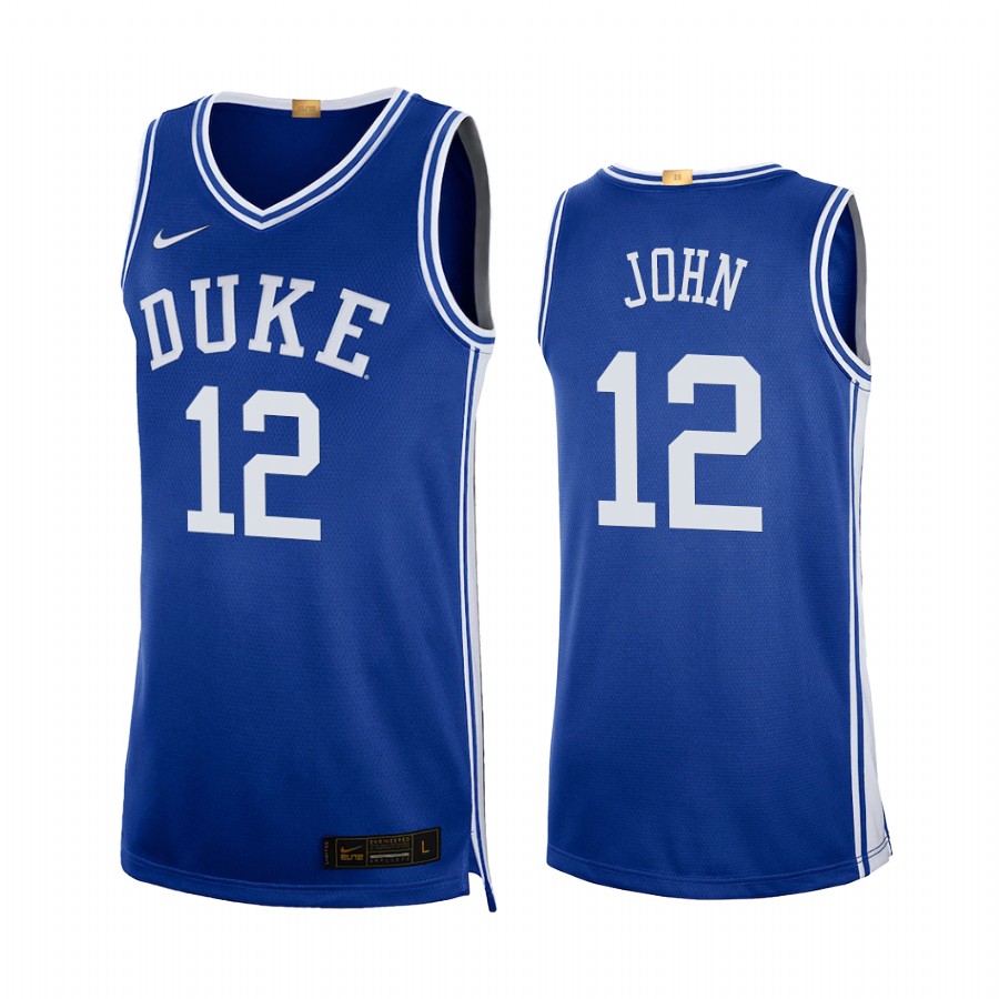 Theo John Duke Blue Devils Blue Jersey 2021 transfer Limited