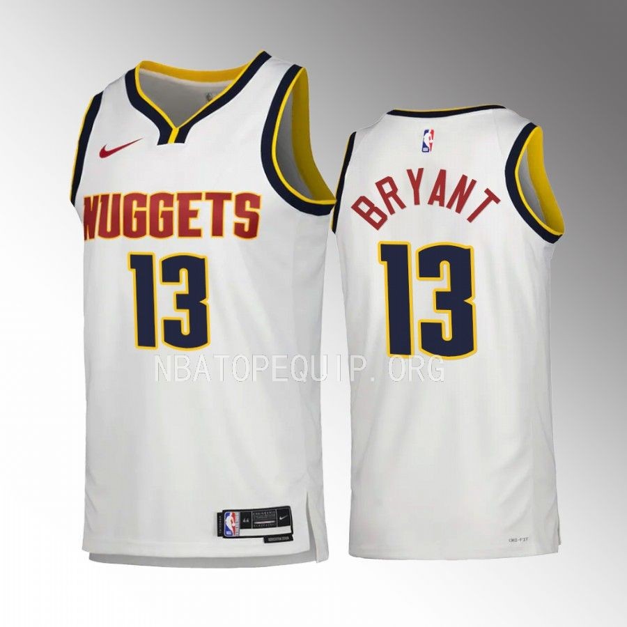 Thomas Bryant Denver Nuggets #13 White Jersey 2022-23 Association Edition Swingman