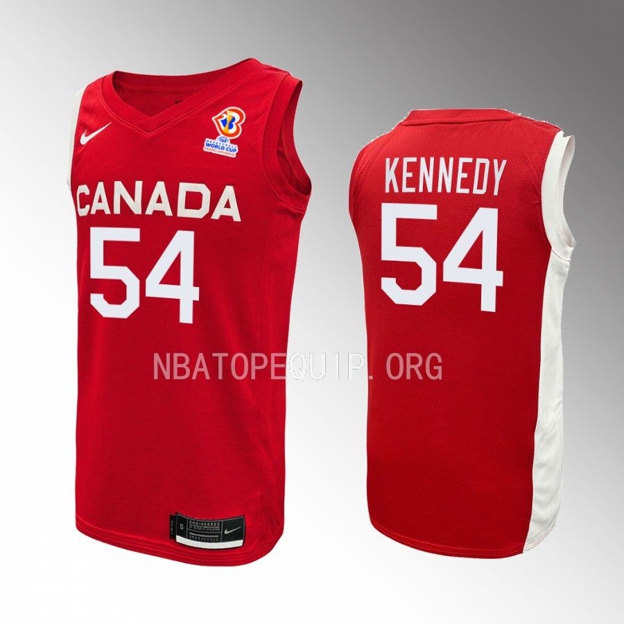 Thomas Kennedy Canada  FIBA World Cup 2023 Red Jersey #54