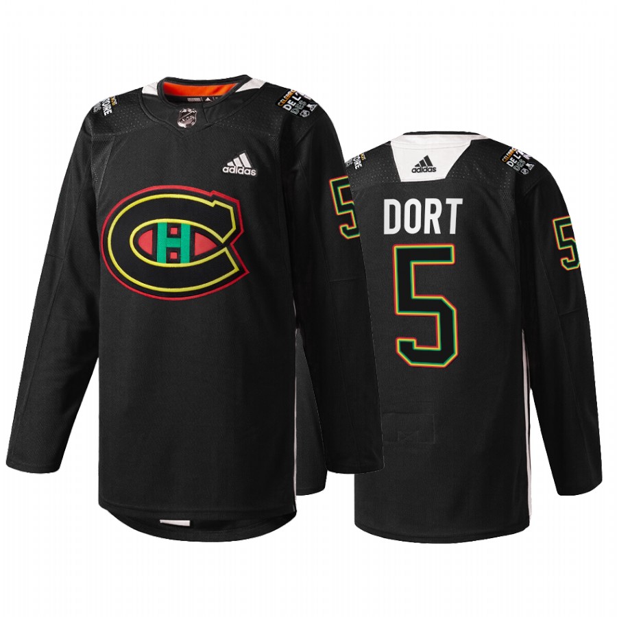 Thunder Luguentz Dort #5 Black History Month Canadiens Hockey Jersey
