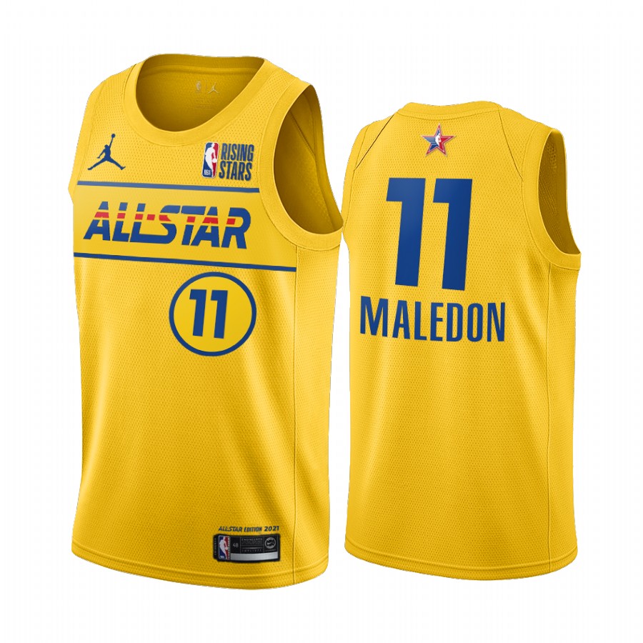 Théo Maledon World Team 2021 Rising Stars Jersey Gold All-Star Thunder