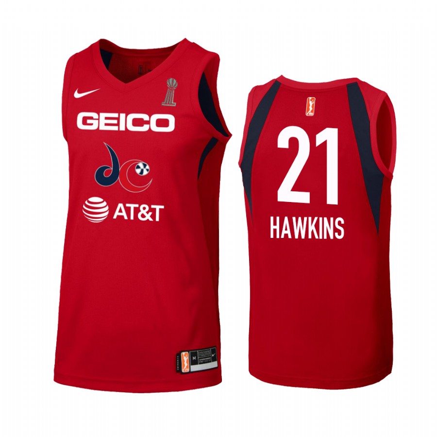 Tianna Hawkins Washington Mystics 2019 WNBA Champions Women's Red Jersey