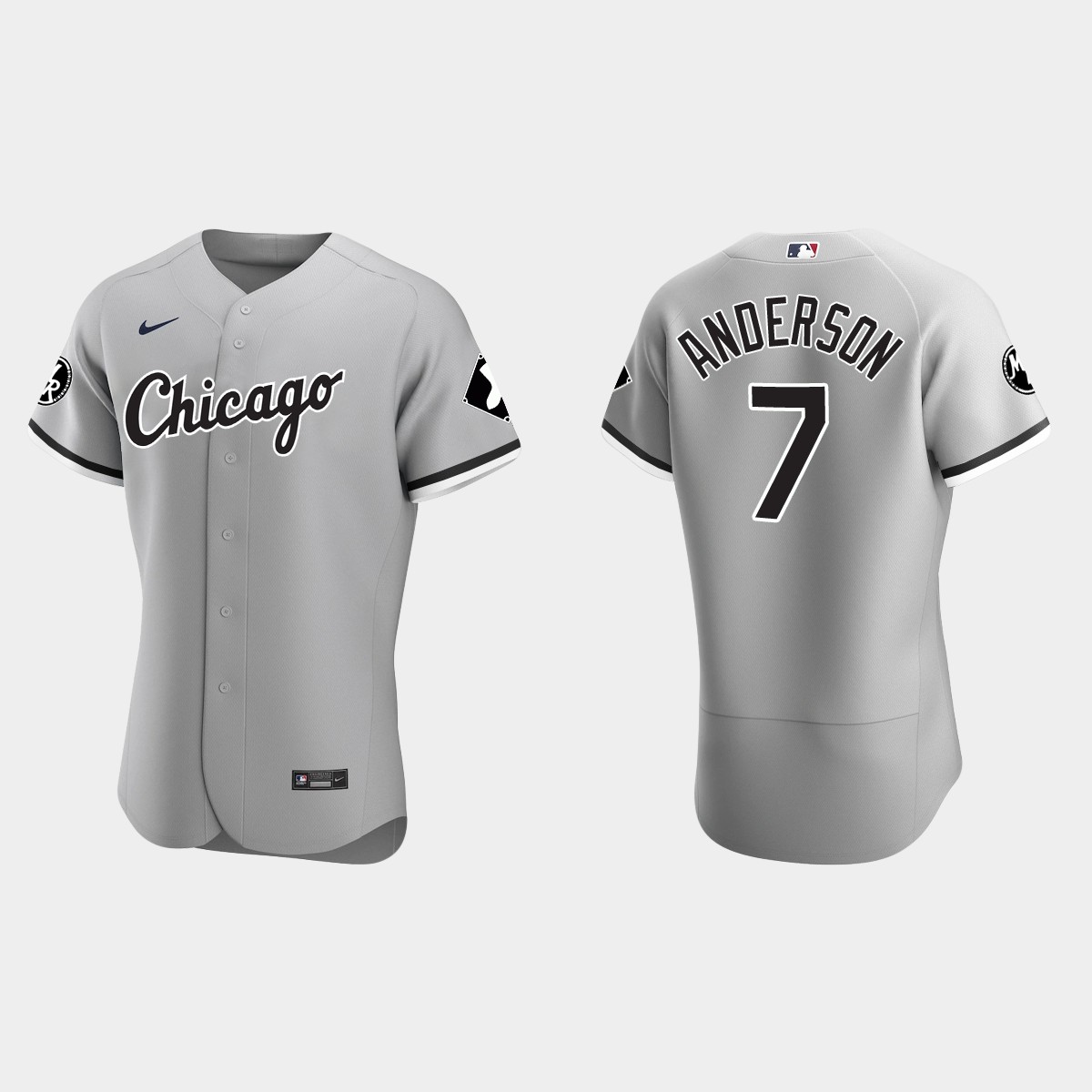 Tim Anderson Chicago White Sox MR Patch Jersey - Gray