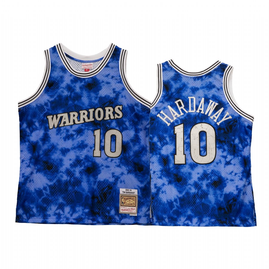 Tim Hardaway #10 Golden State Warriors Galaxy Jersey Royal