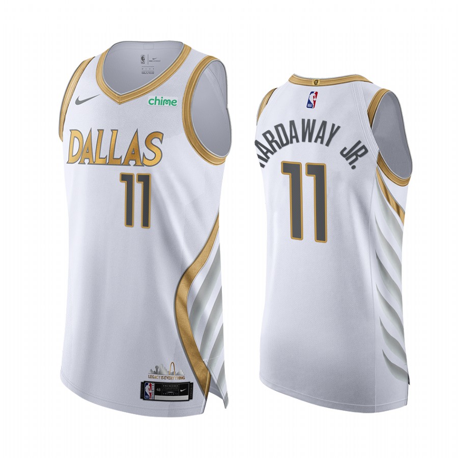 Tim Hardaway Jr. Dallas Mavericks White City Edition 2020-21 Jersey