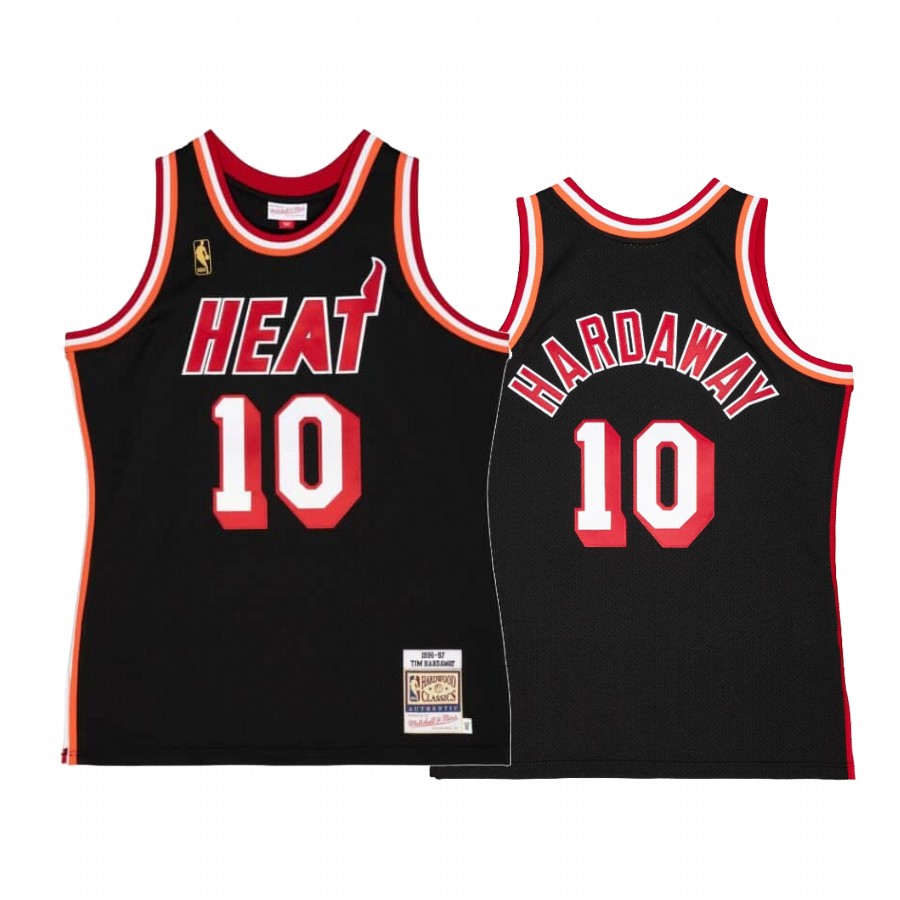 Tim Hardaway Miami Heat Black 1996-97 Hardwood Classics #10 Jersey