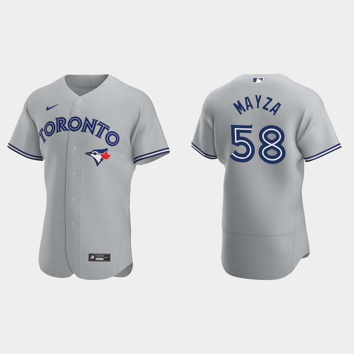 Tim Mayza Toronto Blue Jays Road Jersey - Gray