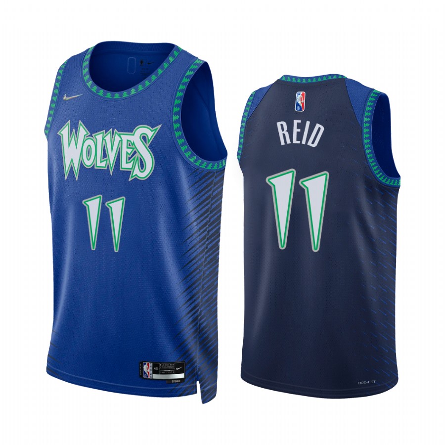 Timberwolves Naz Reid 75th Diamond Anniversary Royal #11 Jersey 2021-22