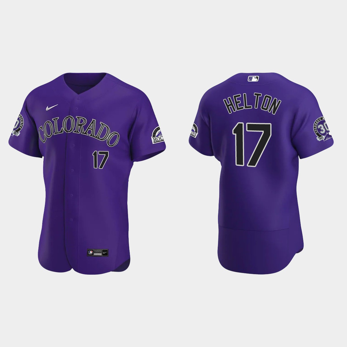 Todd Helton Colorado Rockies 30th Anniversary Jersey - Purple