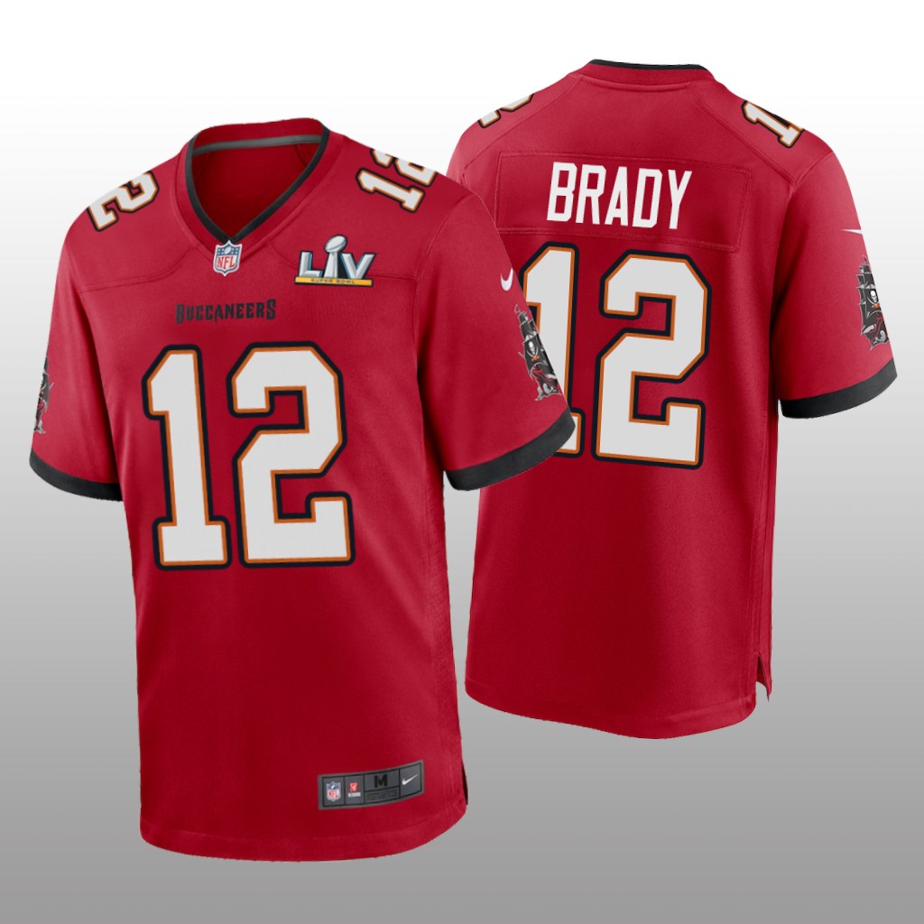 Tom Brady GOAT Red Game Jersey Super Bowl LV - Men's