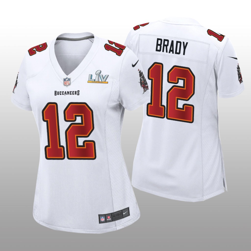 Tom Brady GOAT White Game Fashion Jersey Super Bowl LV - Women's