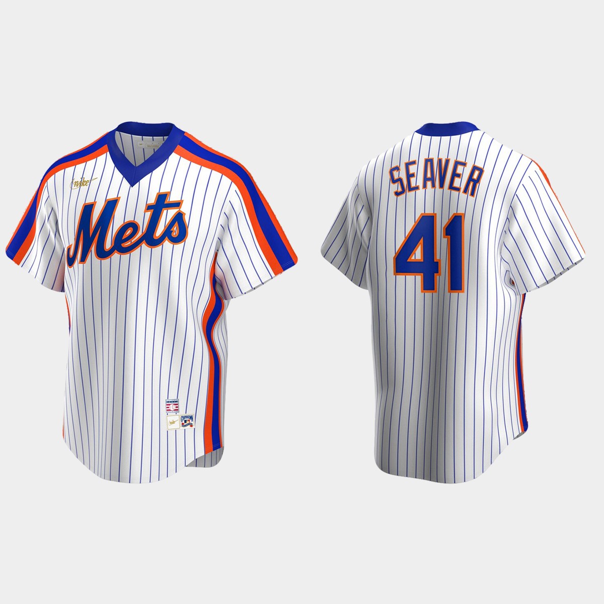 Tom Seaver New York Mets Cooperstown Collection Home hall of fame Jersey - White
