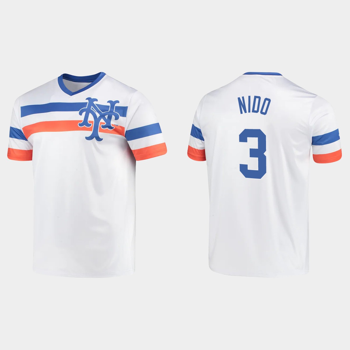 Tomas Nido New York Mets Cooperstown Collection V-Neck Jersey - White