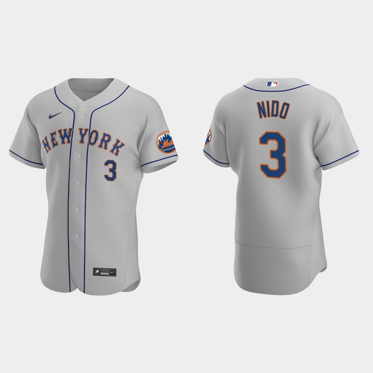Tomas Nido New York Mets Road Jersey - Gray