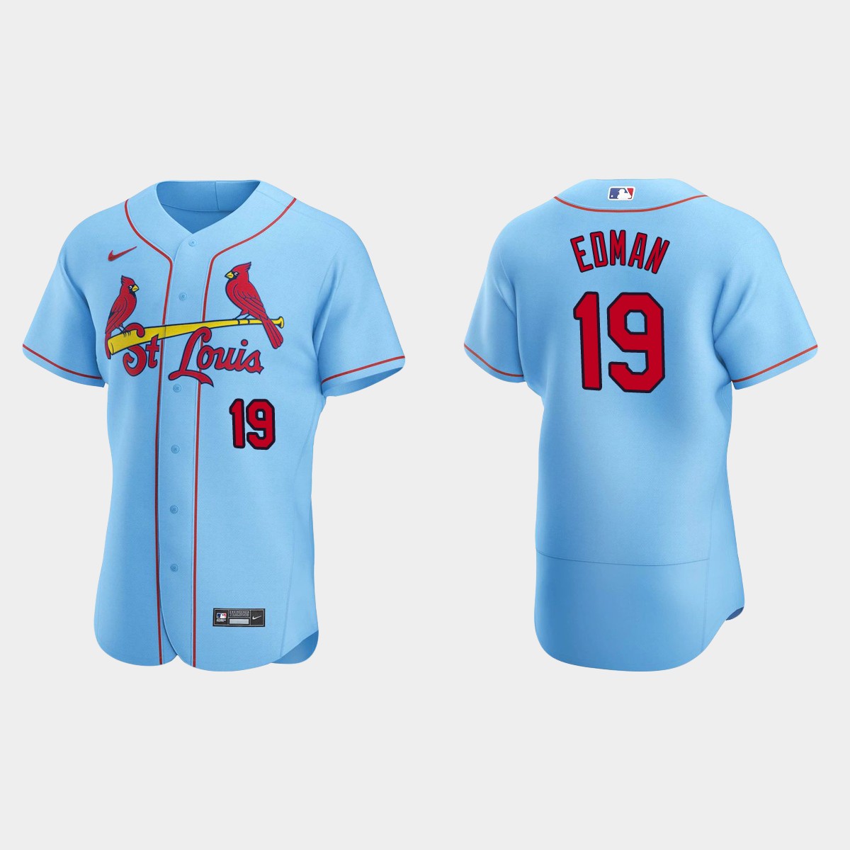 Tommy Edman #19 St. Louis Cardinals Alternate Jersey - Light Blue