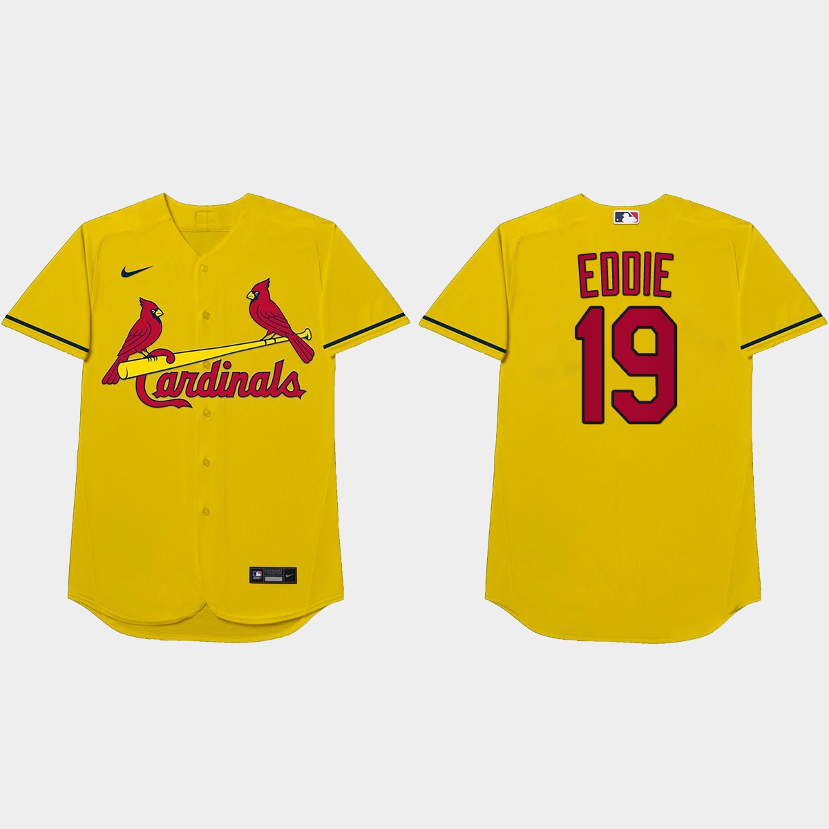 Tommy Edman Nickname Cardinals 2021 Players' Weekend Eddie Jersey - Gold