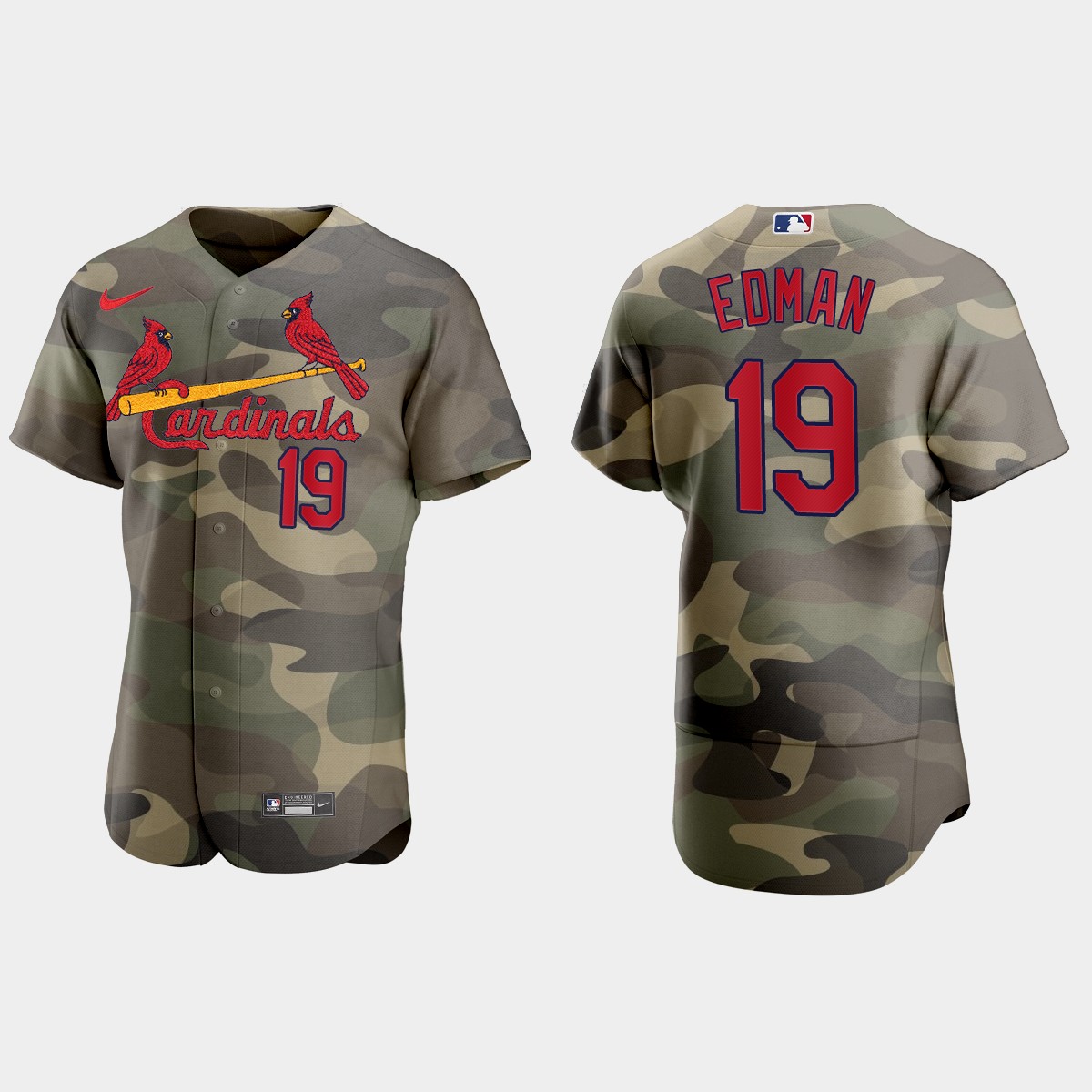 Tommy Edman St. Louis Cardinals 2021 National Armed Forces Day Jersey - Camo